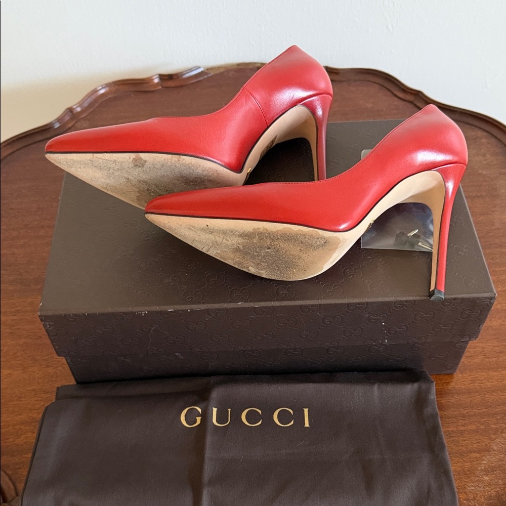 Gucci Red High Heels - Picture 3 of 7